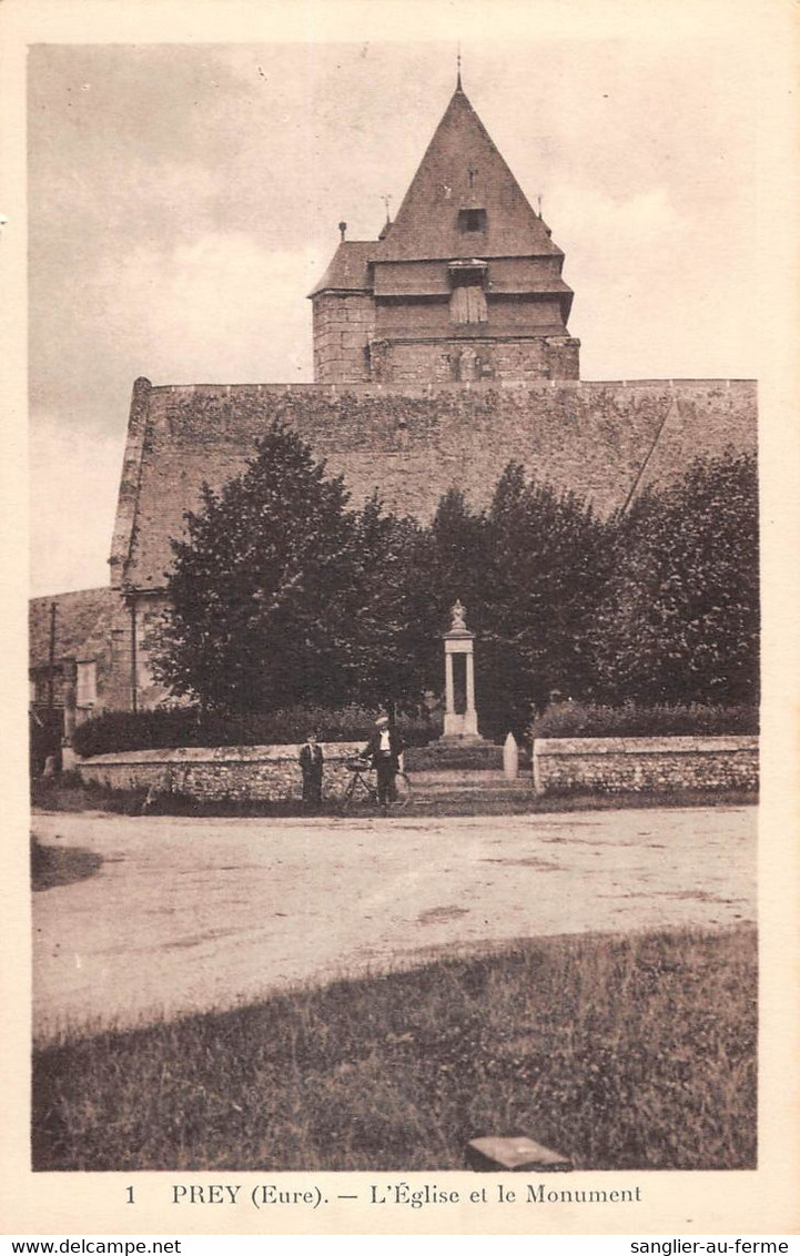 CPA 27 PREY EGLISE ET MONUMENT - Sonstige & Ohne Zuordnung