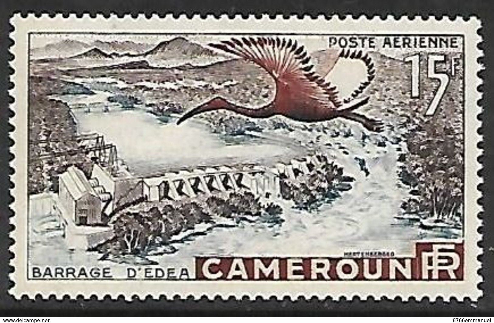 CAMEROUN AERIEN N°43 N* - Luftpost