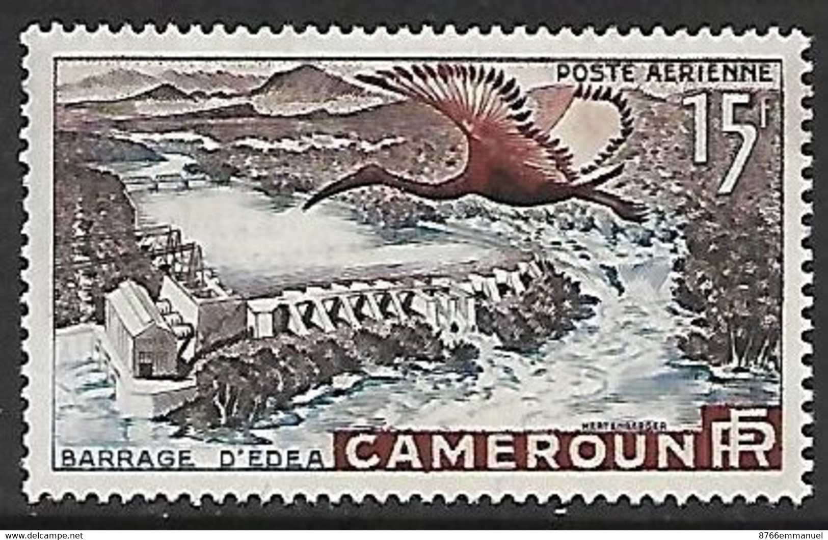 CAMEROUN AERIEN N°43 N* - Poste Aérienne