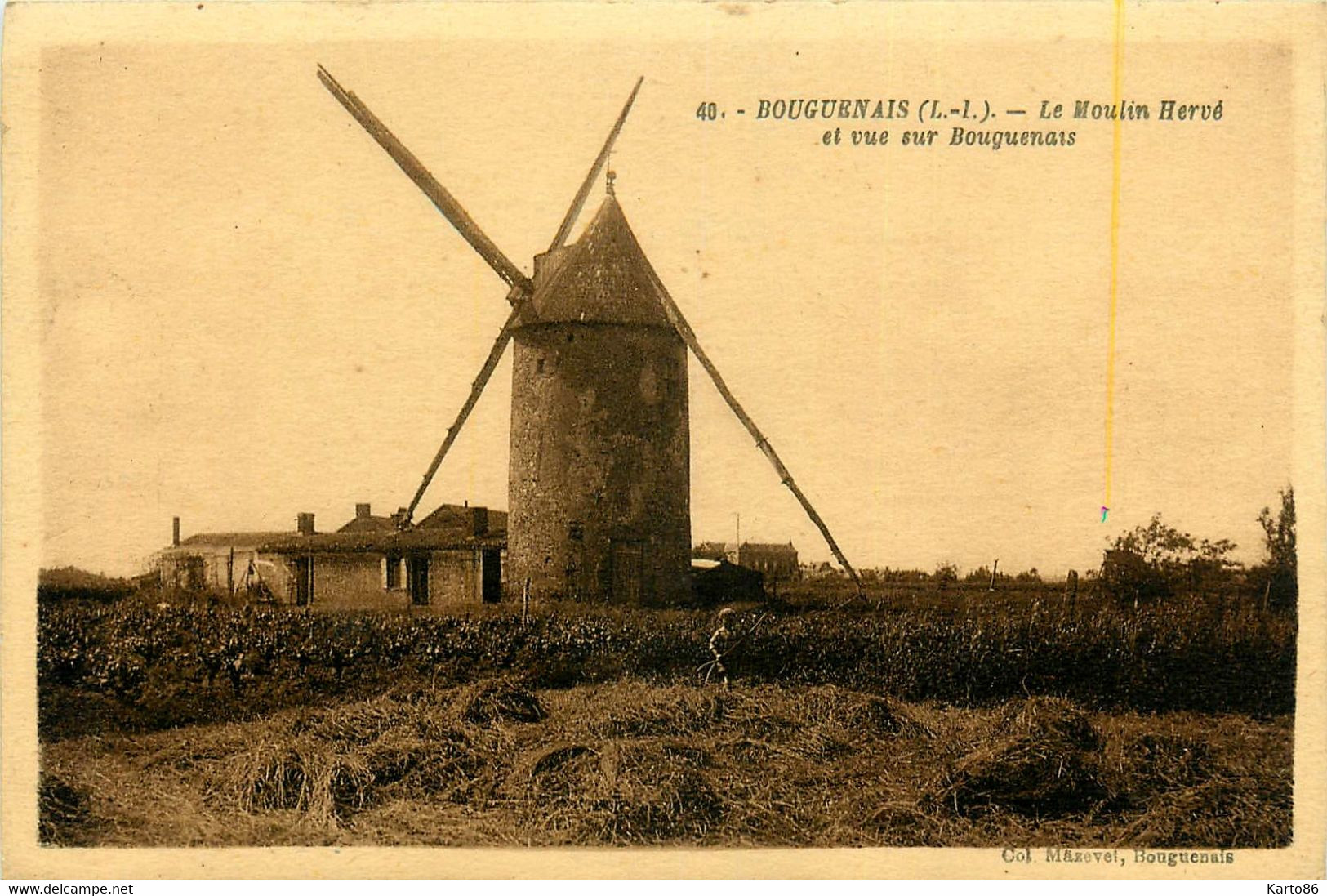 Bouguenais * Le Moulin à Vent Hervé Et Vue Sur La Commune * Molen - Bouguenais