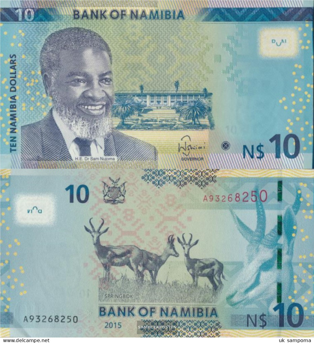 Namibia - Southwest Pick-number: 16 Uncirculated 2015 10 Namibia Dollars - Namibia