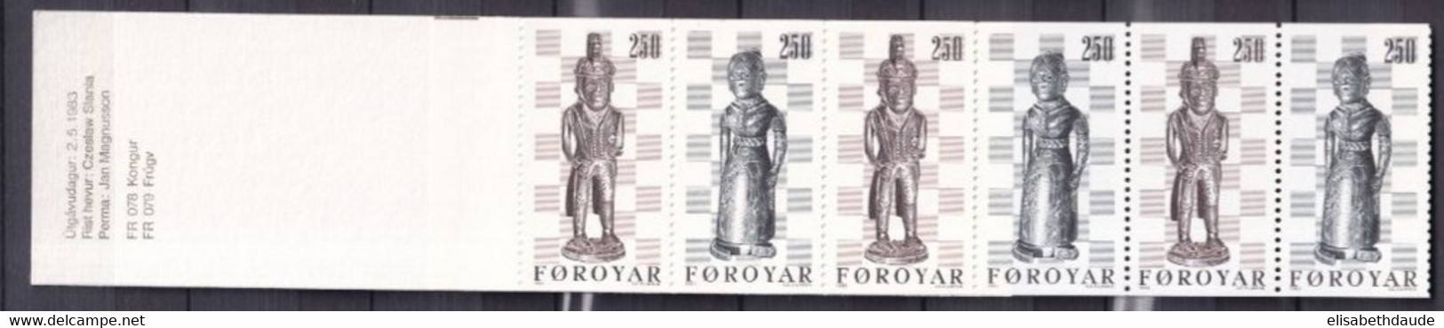 FEROE - 1983 - CARNET YVERT N° C76 ** MNH - COTE = 22.5 EUR. - ECHECS / CHESS - Färöer Inseln