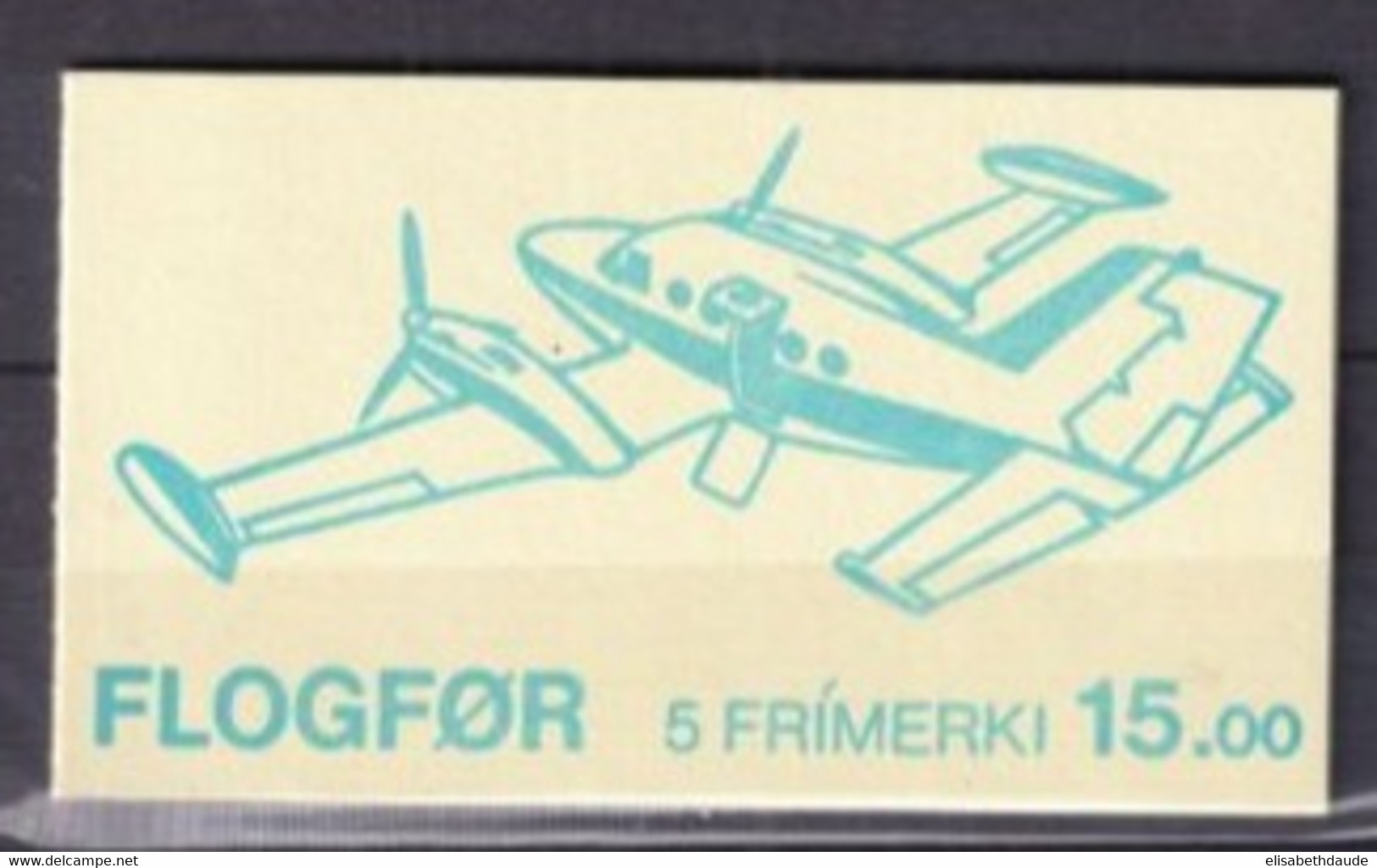 FEROE - 1985 - CARNET YVERT N° C119 ** MNH - COTE = 22.5 EUR. - HELICOPTERES ET AVIONS - Isole Faroer