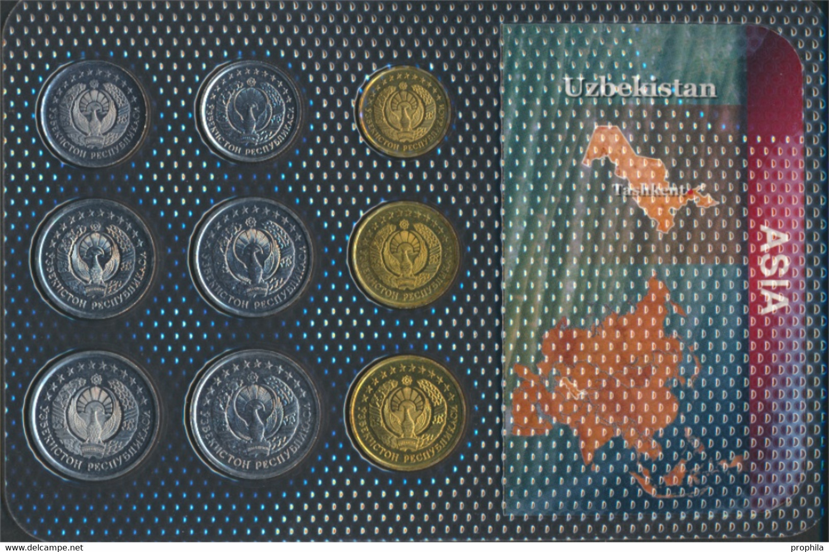 Usbekistan Stgl./unzirkuliert Kursmünzen Stgl./unzirkuliert Ab 1994 1 Tiyin Bis 10 Som (9664418 - Usbekistan