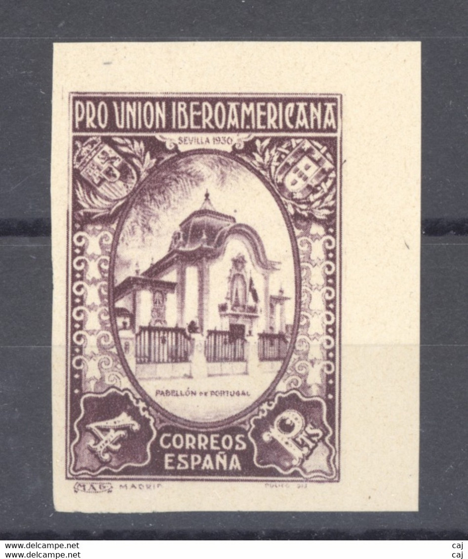 Espagne   :  Yv  470  (*)  Non Dentelé - Unused Stamps