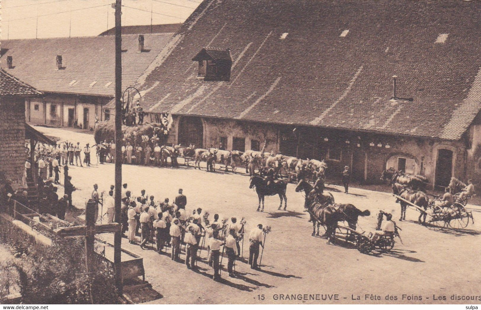 Posieux, Grangeneuve. Ecole D'agriculture. La Fête Des Foins - Le Discours - Posieux