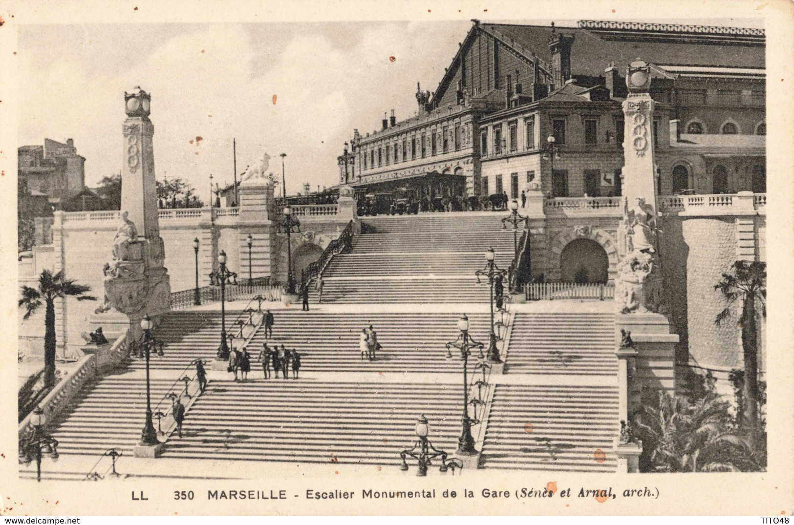 France (13 Marseille) - Escalier Monumental De La Gare - Station Area, Belle De Mai, Plombières