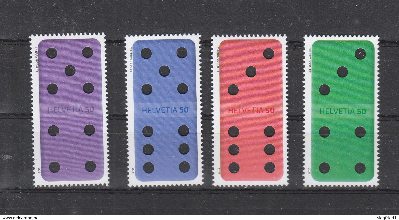 Schweiz  **  Domino  Neuausgabe  11.11.2021 Postpreis 2,00 CHF - Unused Stamps