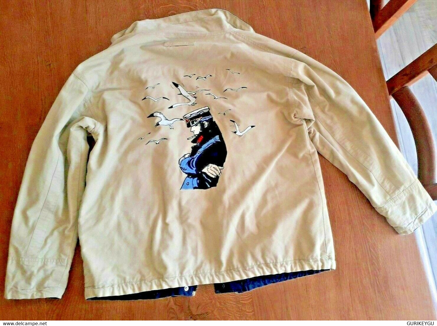 Blouson Veste Manteau CORTO MALTESE Réversible Bleu Beige Pressions Fermeture M Veste Réversible - Corto Maltese