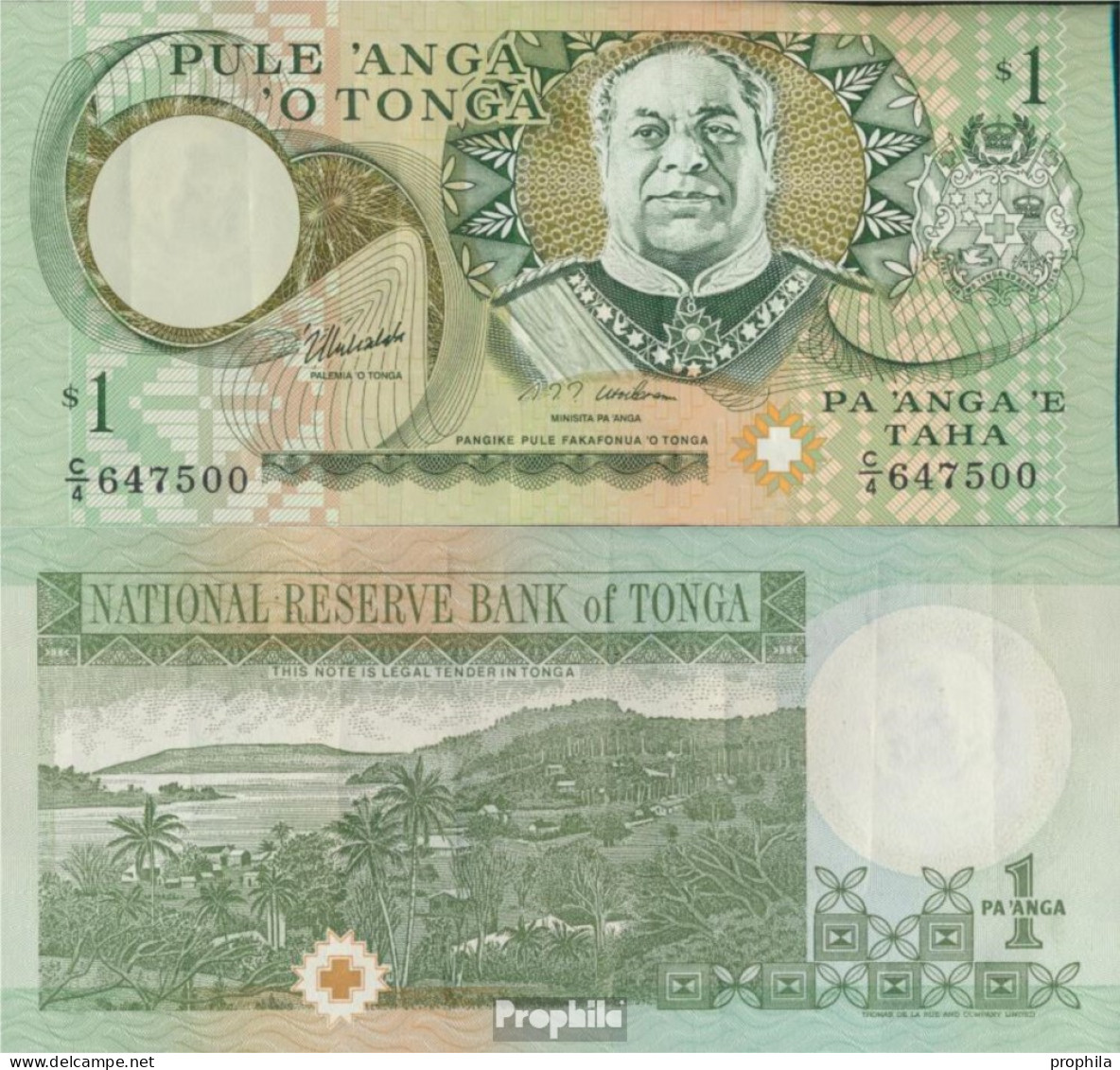 Tonga Pick-Nr: 31d Bankfrisch 1995 1 Paanga - Tonga