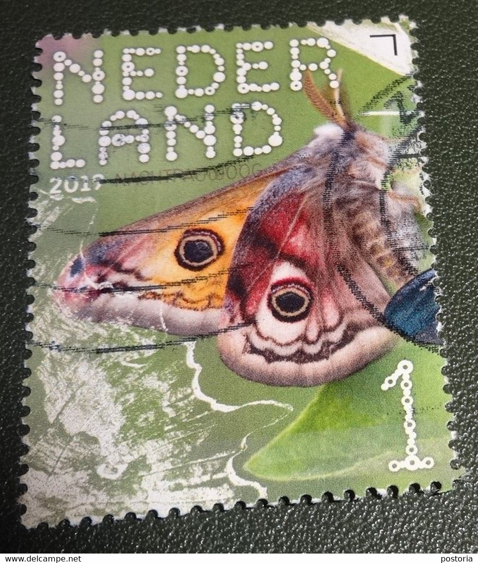 Nederland - NVPH - Xxxx - 2019 - Gebruikt - Beleef De Natuur - Nachtpauwoog - Gebraucht