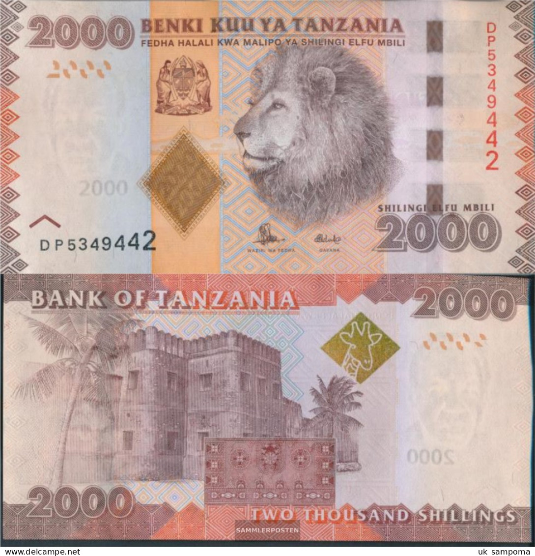 Tanzania Pick-number: 42b, Signature 16 Uncirculated 2015 2.000 Shilingi - Tanzania