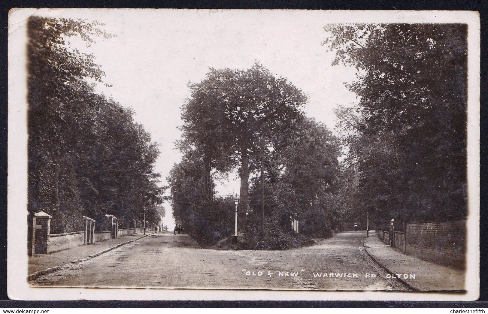 SERVICE MILITAIRE 1917 BIRMINGHAM To ARMEE BELGE EN CAMPAGNE  - RARE PHOTOCARD OLTON - OLD & NEW WARWICK ROAD OLTON - Birmingham