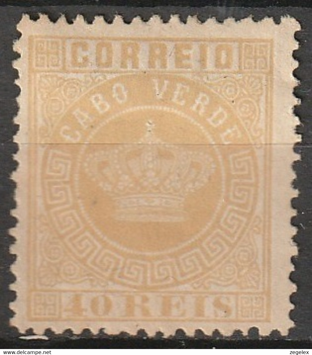 Cabo Verde 1881 40 Reis MiNr. 13A Dent. 12,5  MH - Isola Di Capo Verde