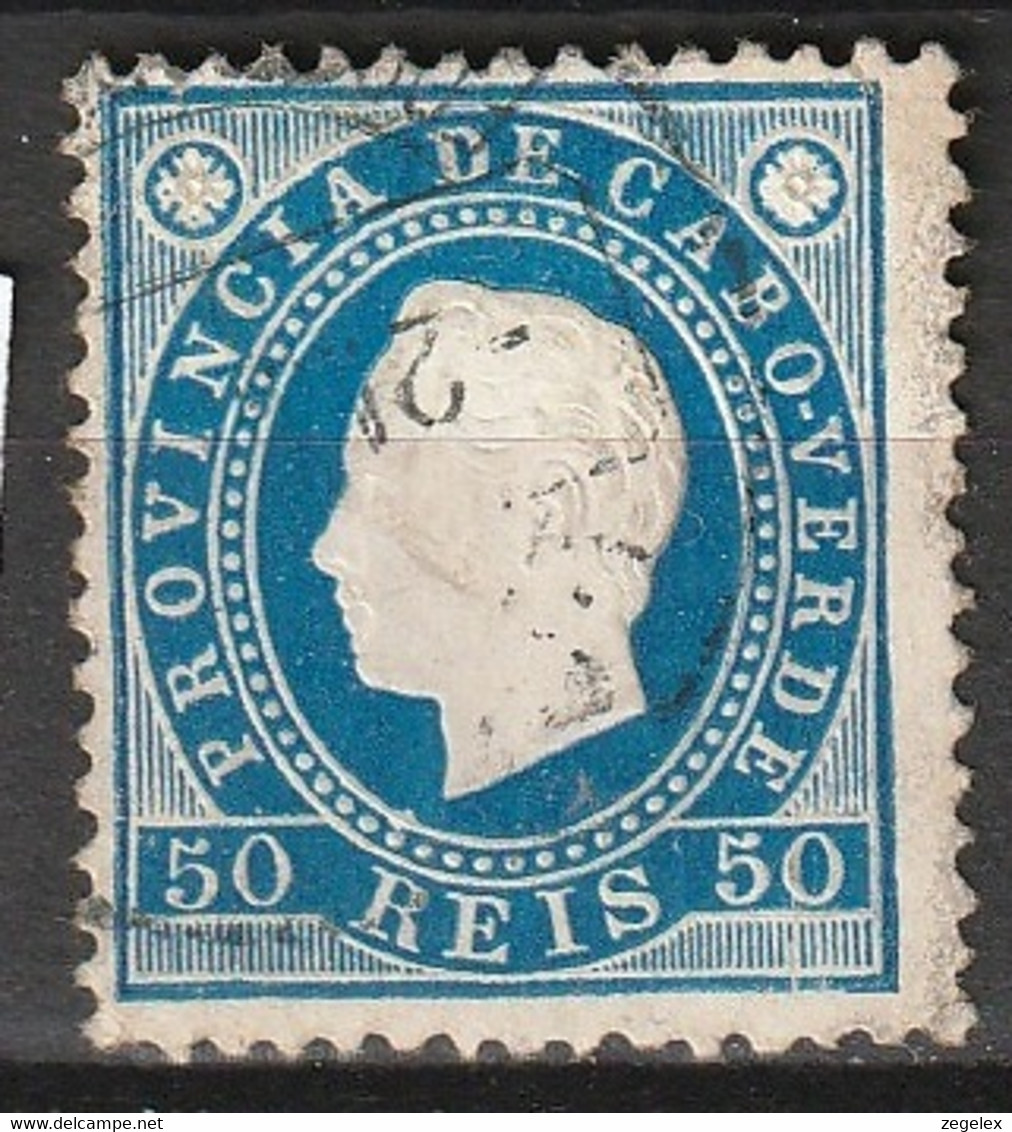 Cabo Verde 1886 Luis I, 50 Reis MiNr. 020 Canceled - Isola Di Capo Verde
