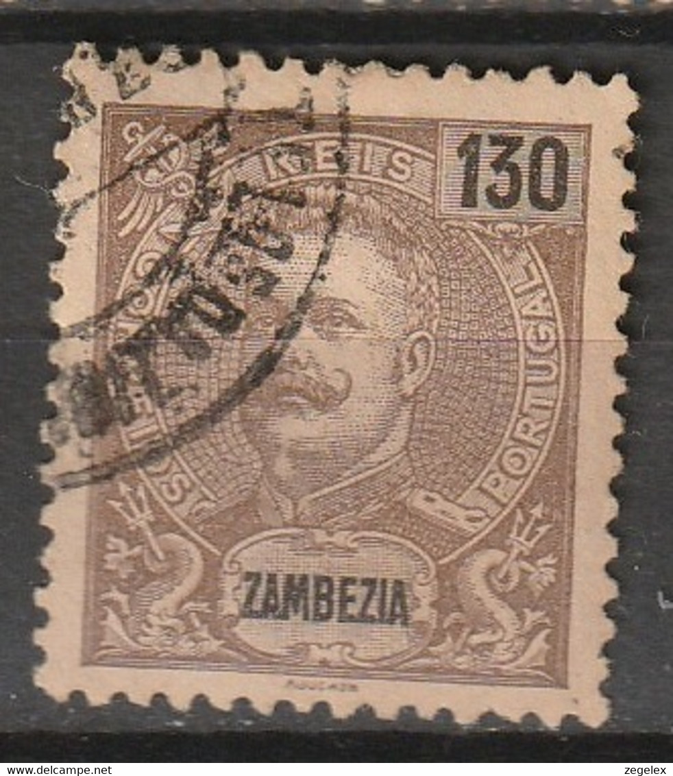 Zambezia 1903 130 Reis. Yvert #52 Used - Sambesi (Zambezi)
