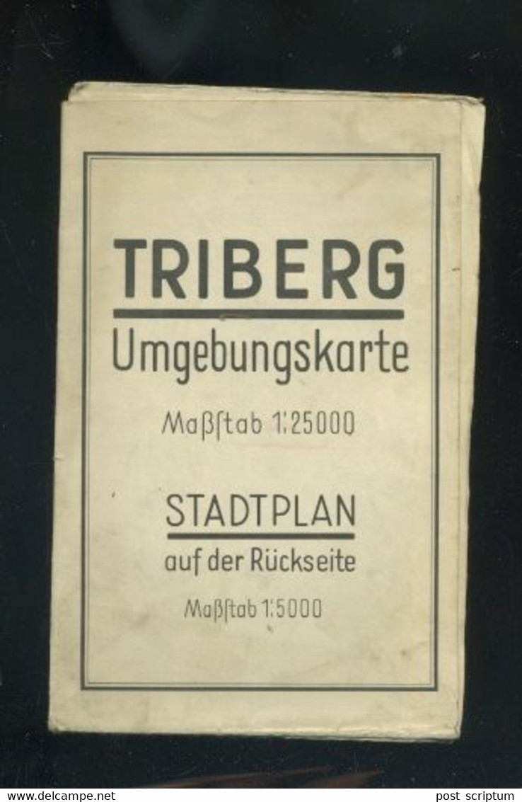 Vieux Papiers - Carte Topographique - Triberg Et Environs - Cartes Topographiques