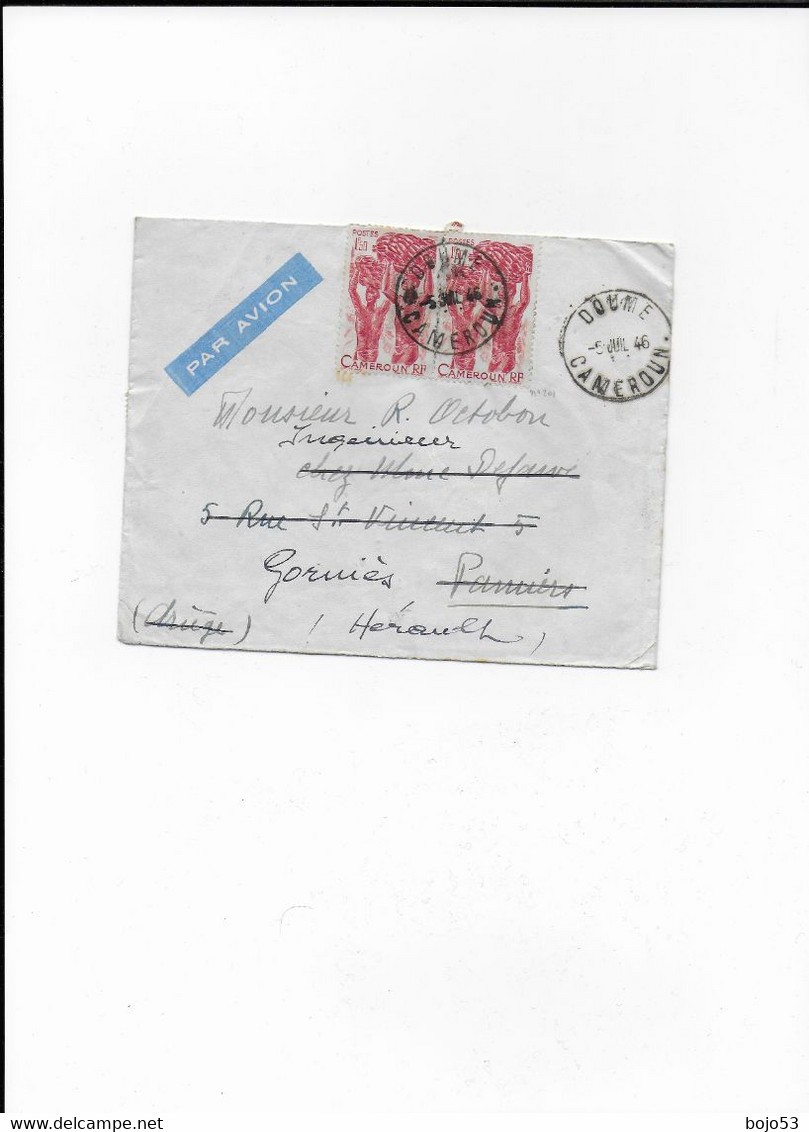 CAMEROUN  DOUME    Cachet Postal De 1946 - Camerún (1960-...)