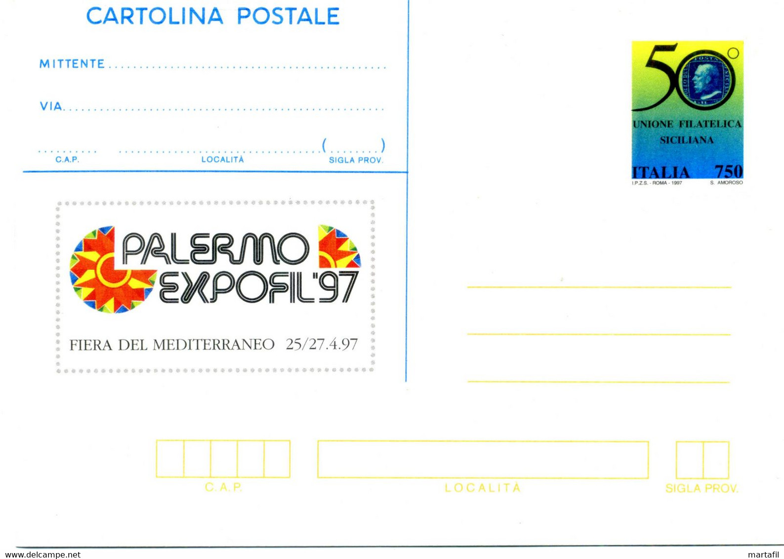 1997 Interi Postali C233 NUOVO Expofil '97 - Ganzsachen
