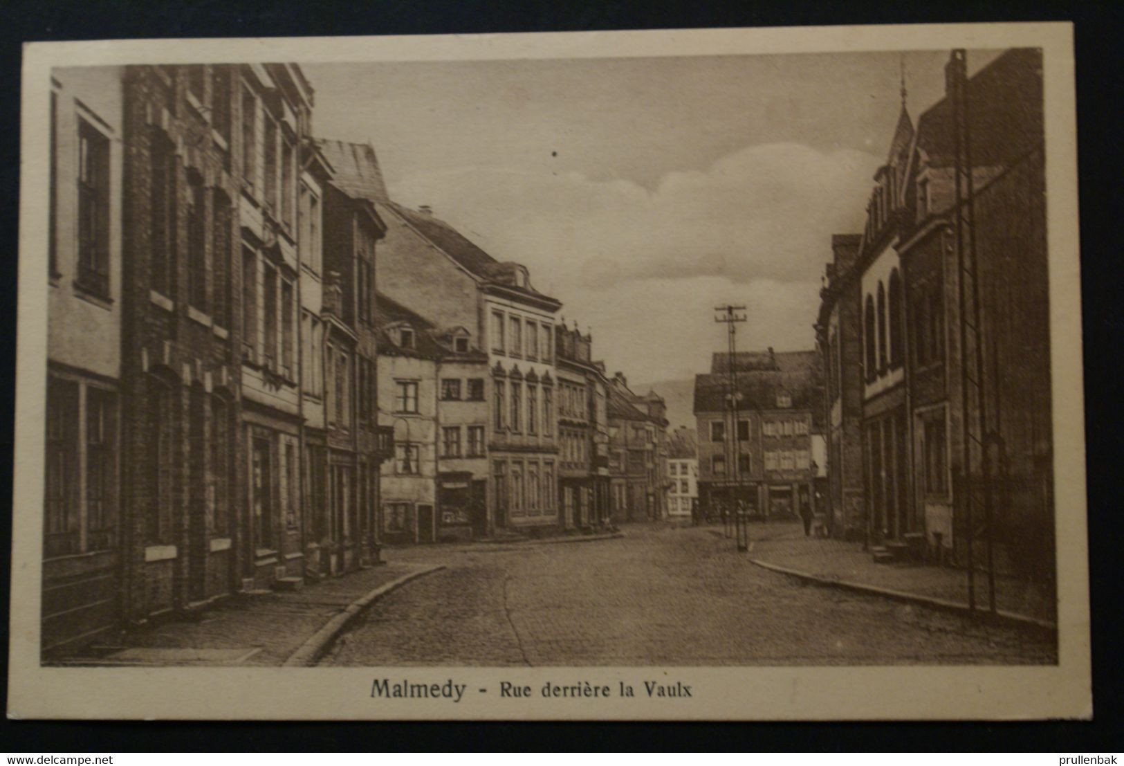 Malmedy - Rue Derrière La Vaulx (timbre Roi Albert 15 C Mauve Avec Cachet Eupen) - Malmedy