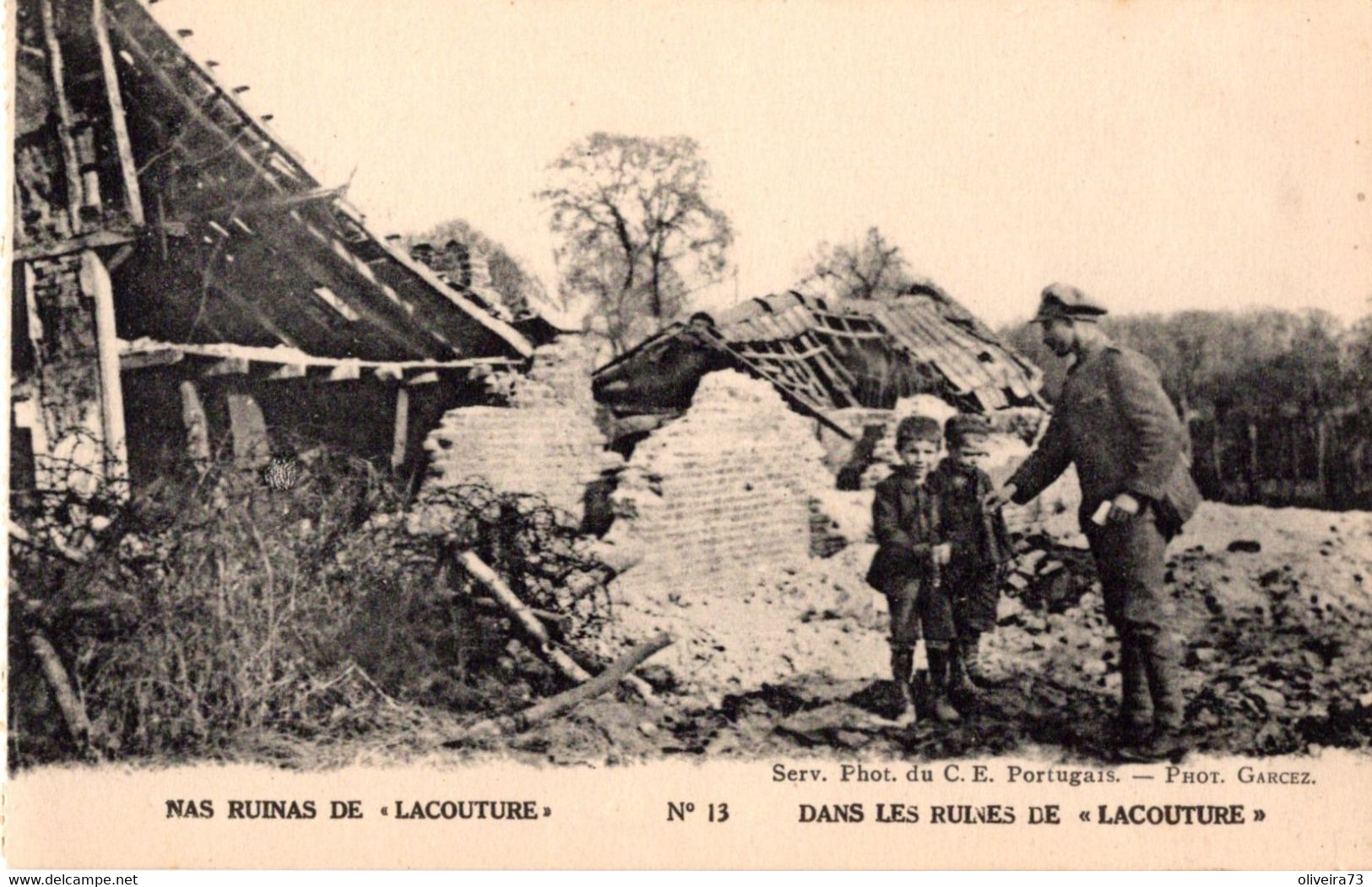 LES PORTUGAIS EN FRANCE - NAS RUINAS DE LACOUTURE - War 1914-18