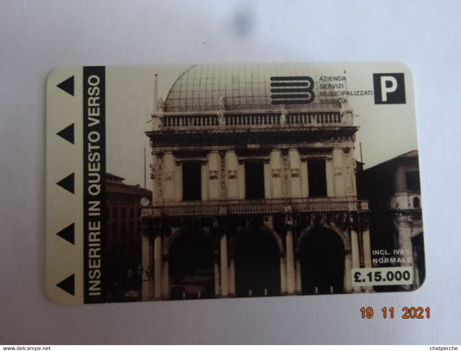 ITALIE ITALIA CARTE STATIONNEMENT BANDE MAGNÉTIQUE PARKIBG CARD BRESCIA - [4] Colecciones