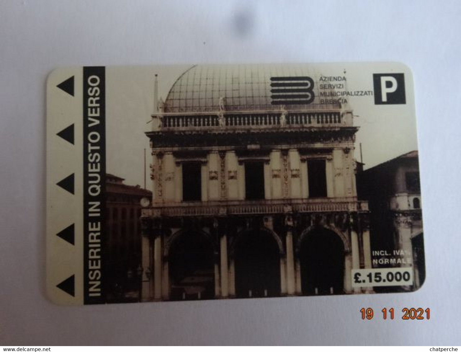 ITALIE ITALIA CARTE STATIONNEMENT BANDE MAGNÉTIQUE PARKIBG CARD BRESCIA - [4] Sammlungen