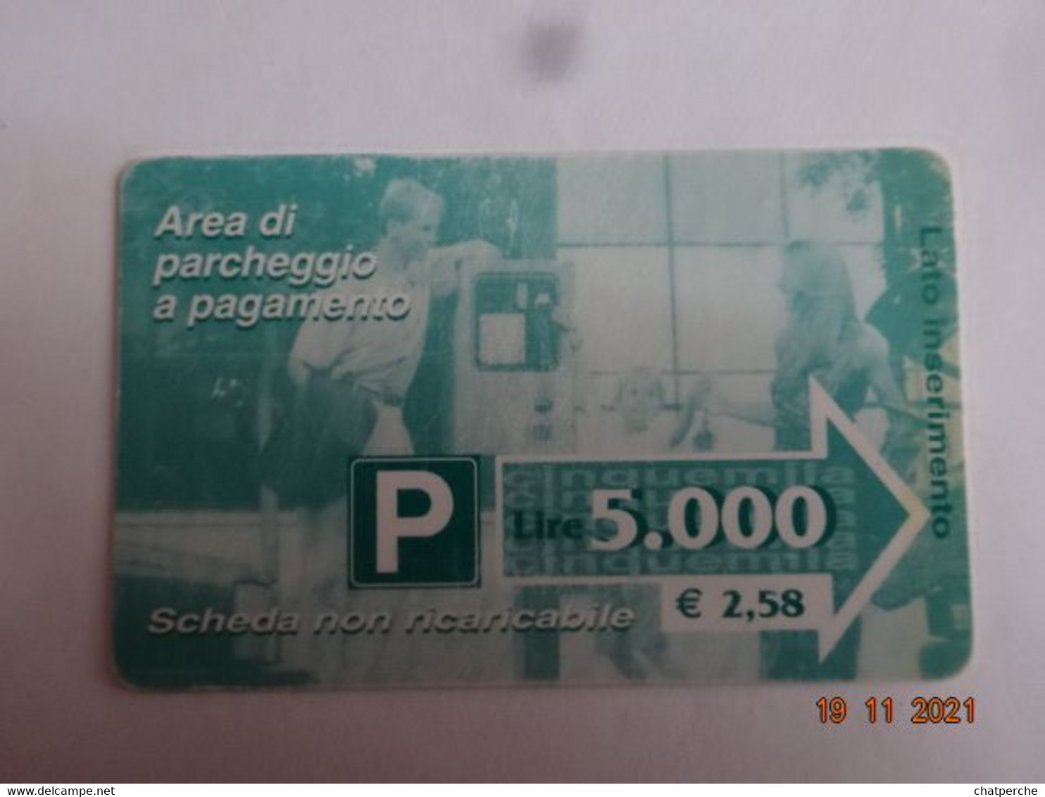 ITALIE ITALIA CARTE STATIONNEMENT BANDE MAGNÉTIQUE PARKIBG CARD 5.000 - Collezioni