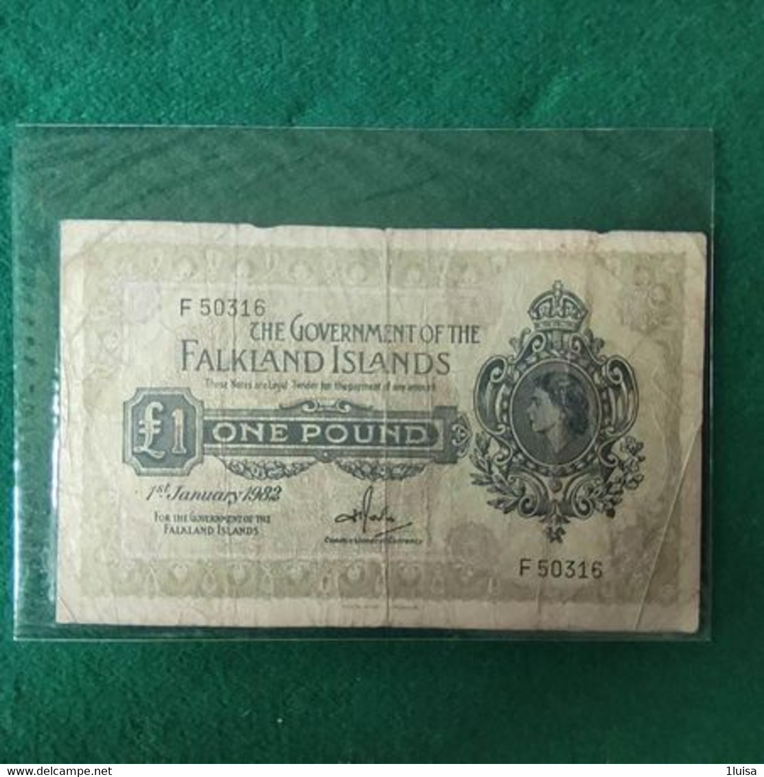FALKLAND One Pound 1982 - Falkland Islands