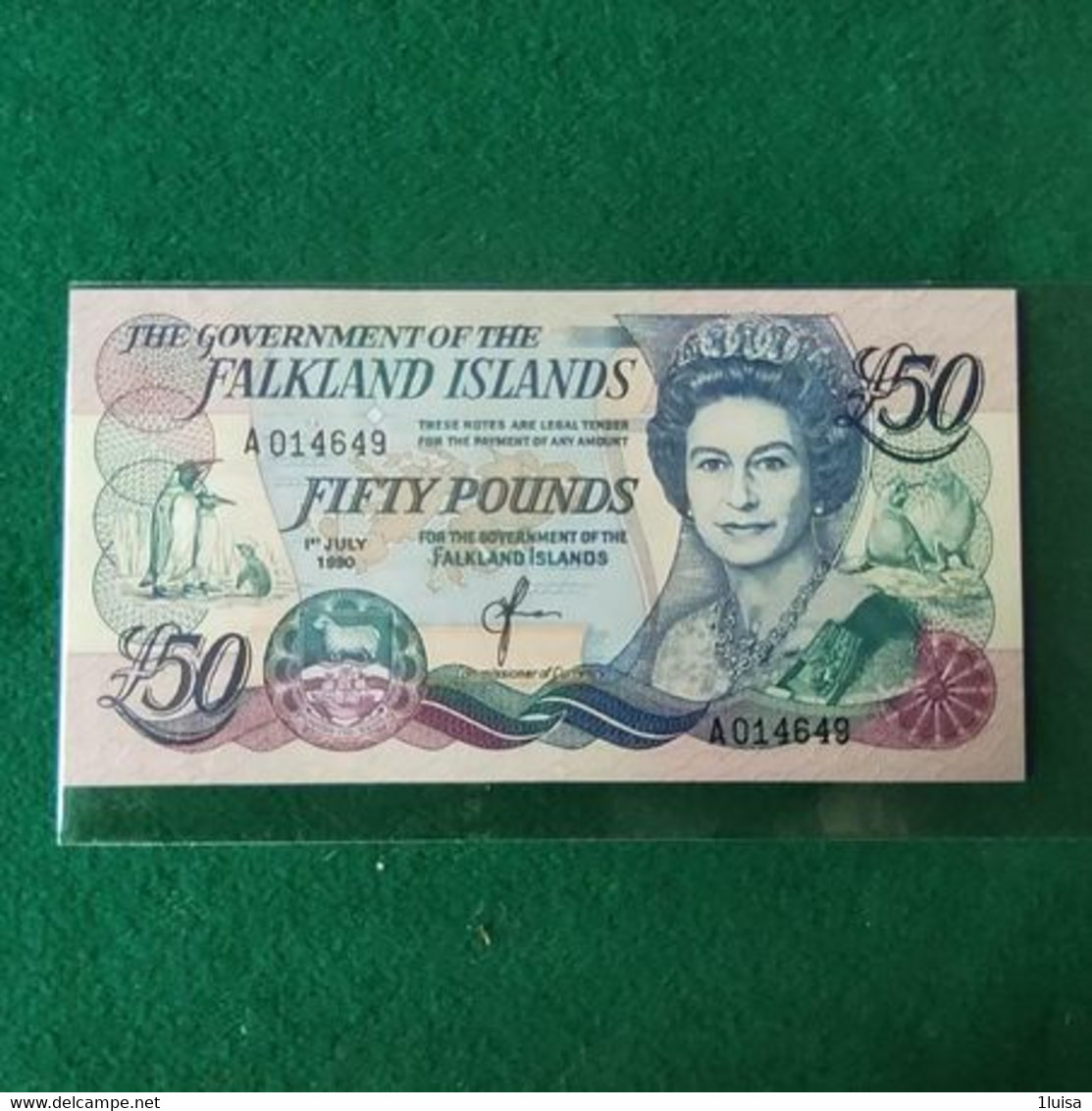 FALKLAND 50 Pounds  1990 - Falklandeilanden