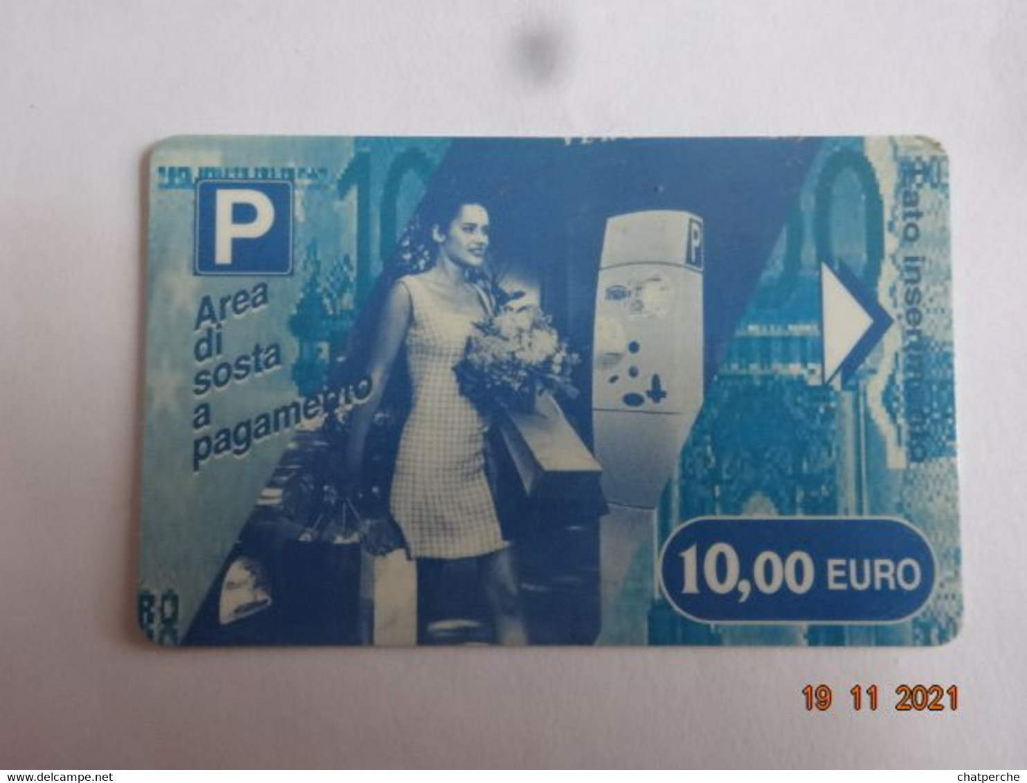 ITALIE ITALIA CARTE STATIONNEMENT BANDE MAGNÉTIQUE PARKIBG CARD 10.00  € - Verzamelingen