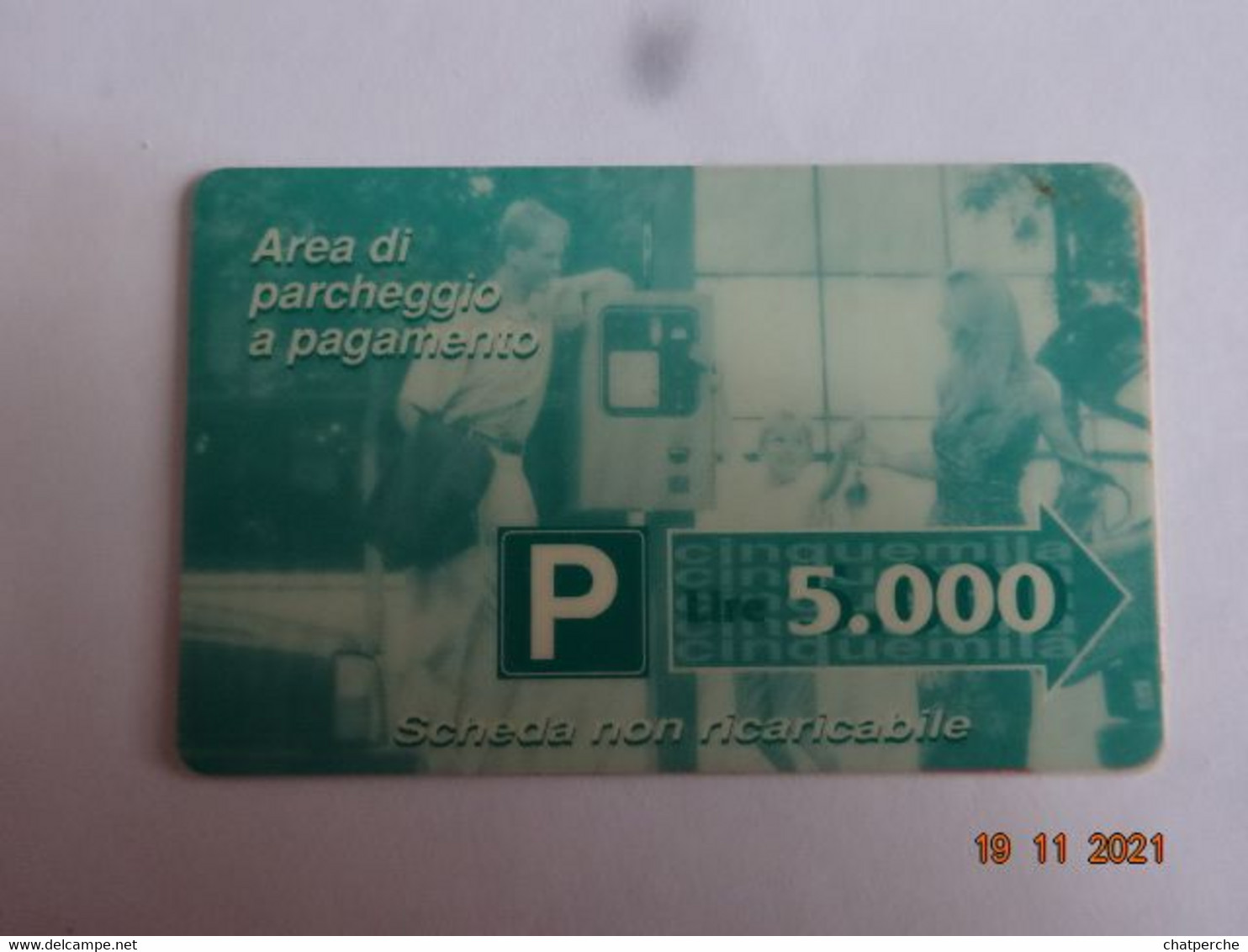 ITALIE ITALIA CARTE STATIONNEMENT BANDE MAGNÉTIQUE PARKIBG CARD 5.000 LIRES - [4] Collections