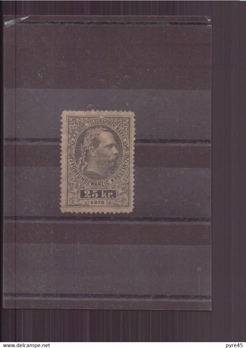 Autriche, 1874 / 1876, Timbre Télégraphe N° 11 Neuf Sans Gomme - Telegraphenmarken