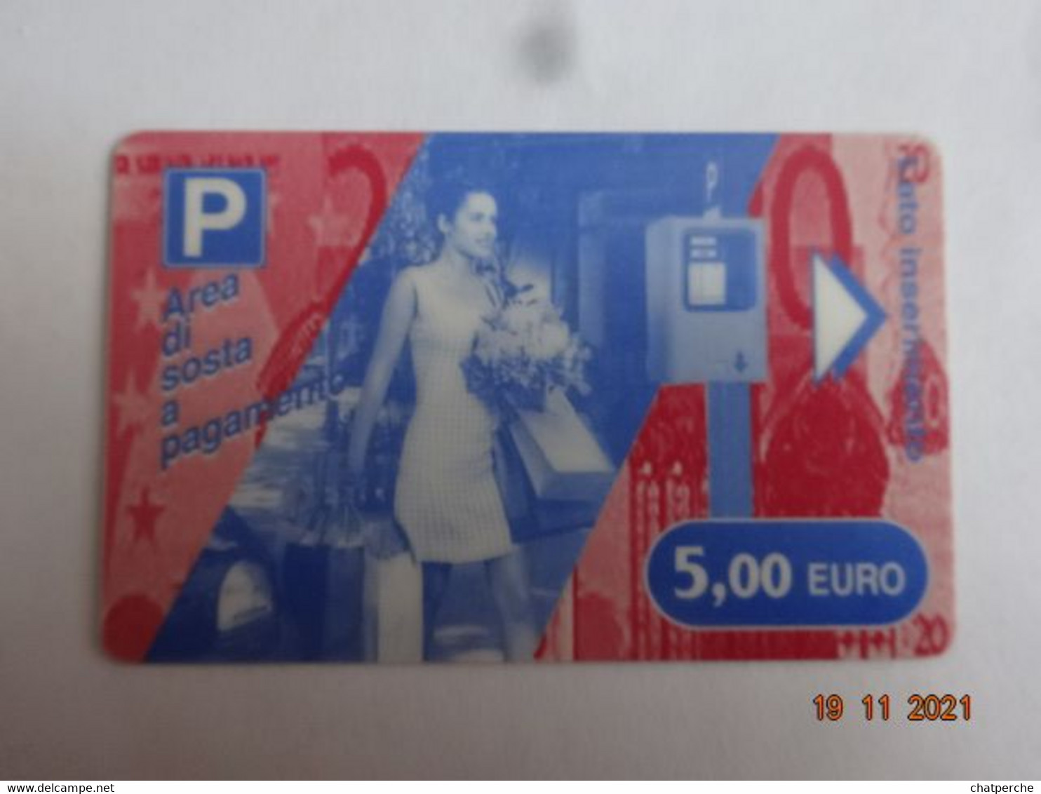 ITALIE ITALIA CARTE STATIONNEMENT BANDE MAGNÉTIQUE PARKIBG CARD 5.00€ - [4] Collections