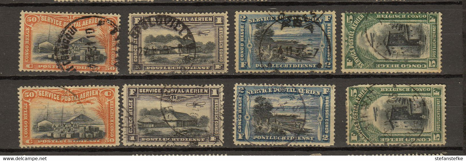 Congo Belge , Ocb Nr : Lot PA1 - PA4 Used  (zie  Scan) - Used Stamps