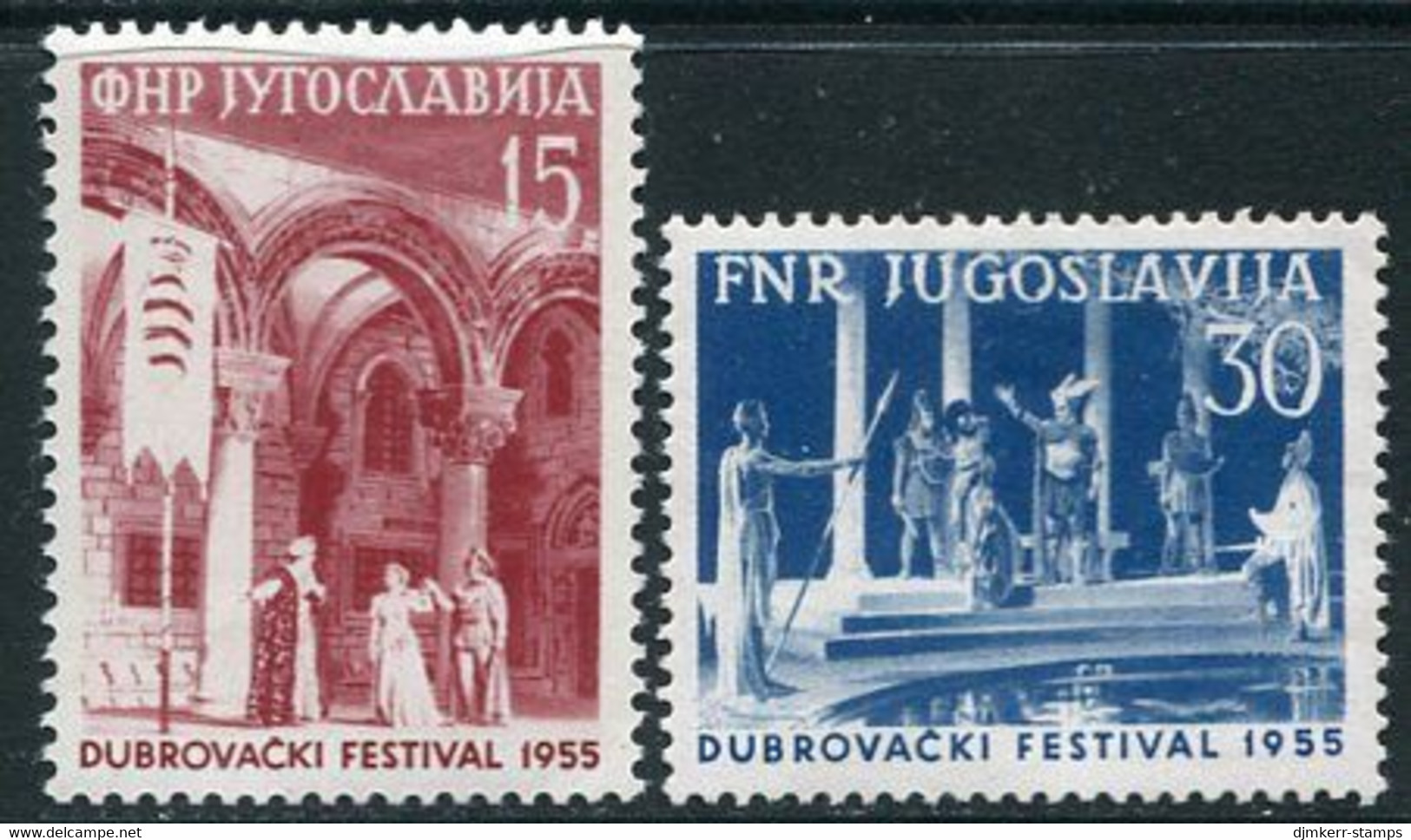 YUGOSLAVIA 1955 Dubrovnik Festival. MNH / **.  Michel 761-62 - Ongebruikt