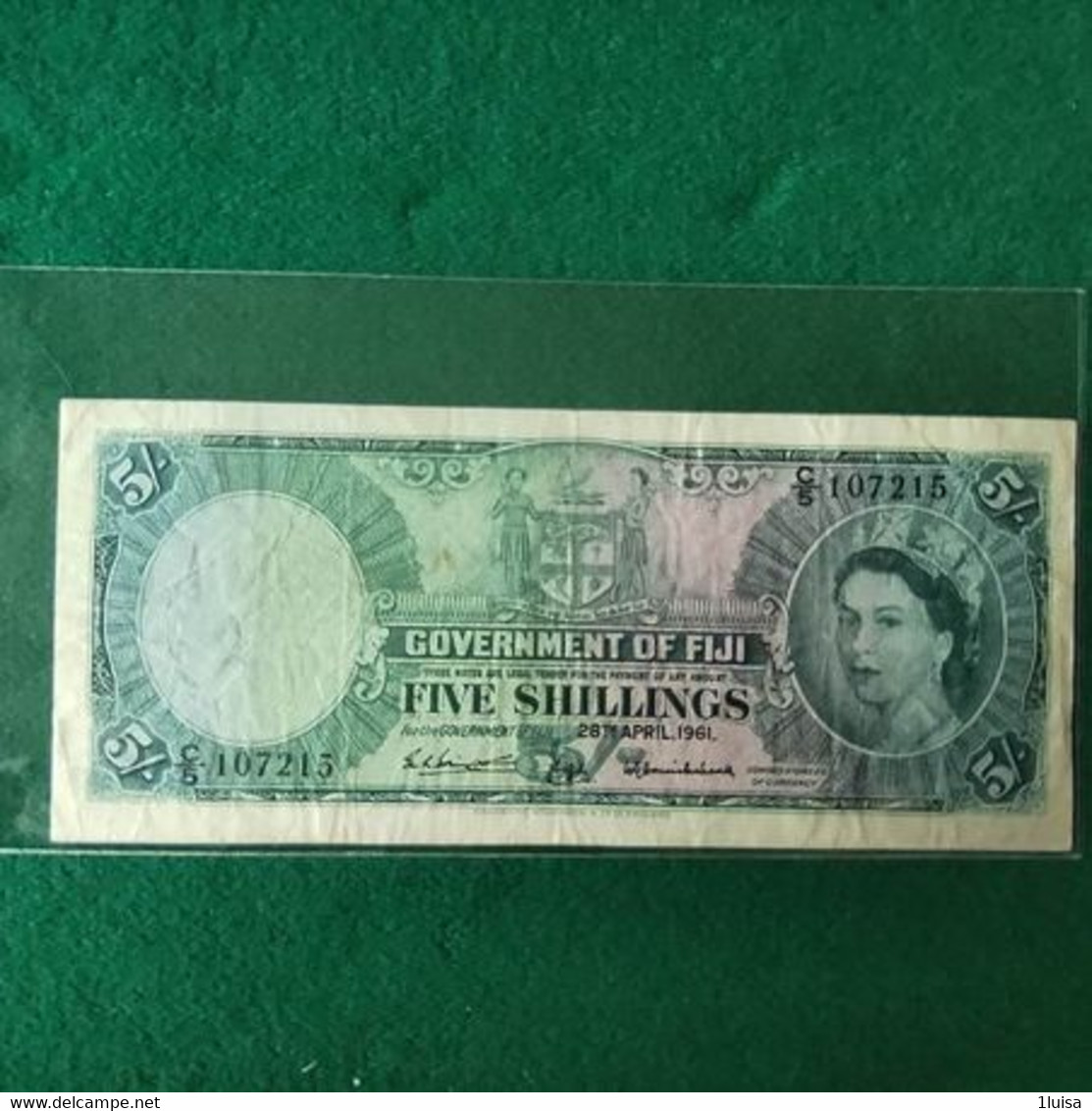 Fiji 5 Shillings 1961 - Fiji