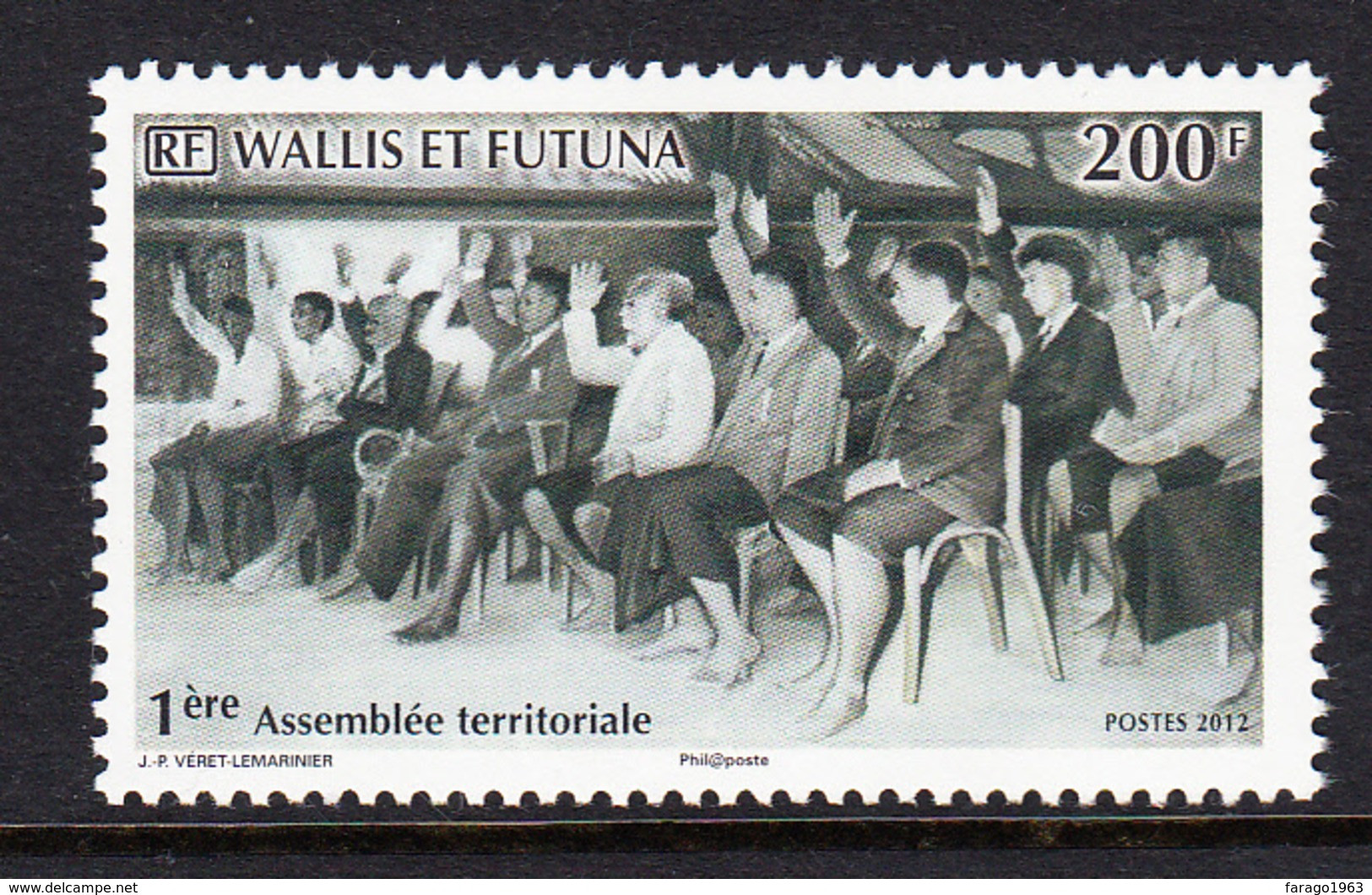 2012 Wallis & Futuna First Territorial Assembly History Complete Set Of  1 MNH - Nuovi