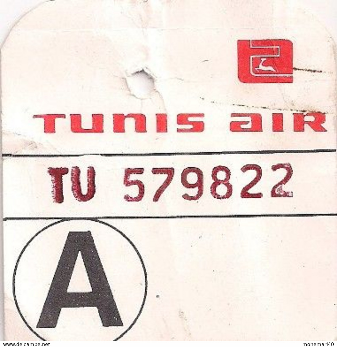 TUNISIE - TUNIS AIR - TICKET D'AVION. - World