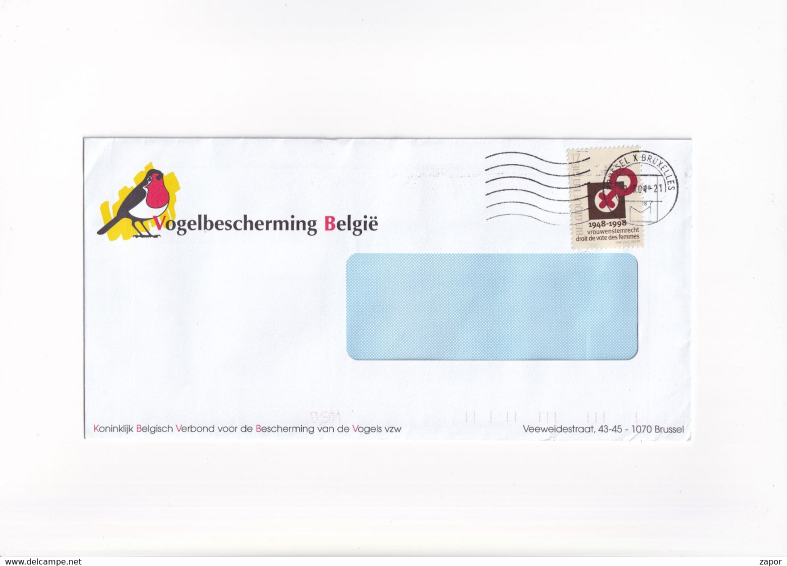 Vogelbescherming België - 1998 - Letter Covers