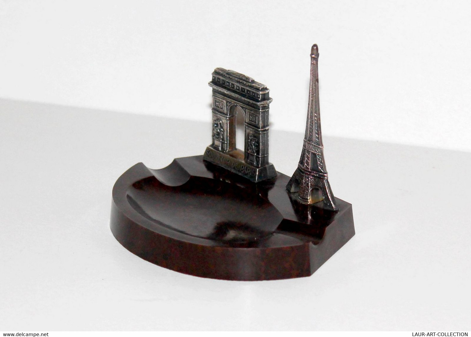 CENDRIER ORFEAR BAKELITE & REGULE - ARC DE TRIOMPHE & TOUR EIFFEL PARIS ART DECO MADE IN FRANCE       (0507.14) - Autres & Non Classés