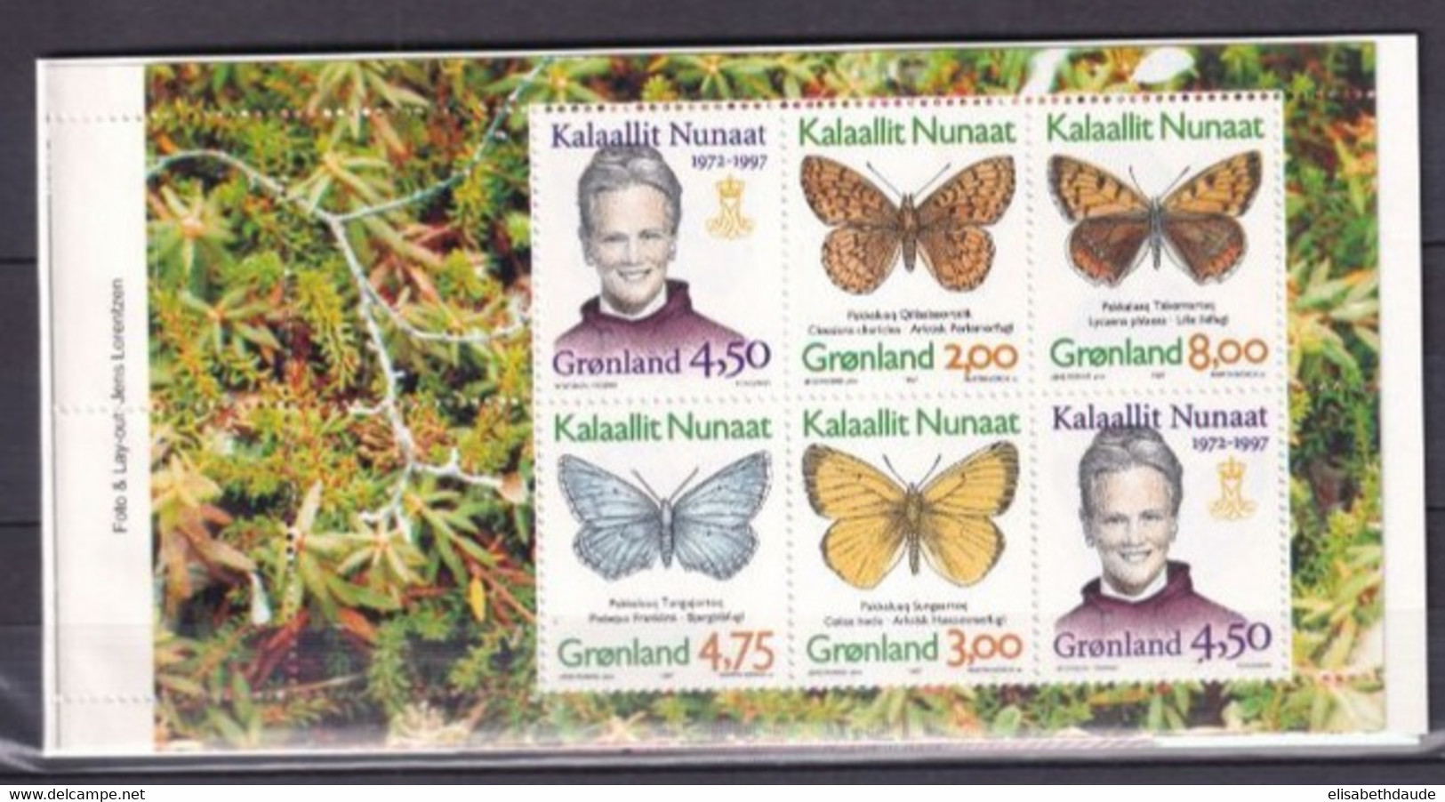 GROENLAND - 1997 - CARNET RARE - YVERT N° C282 ** MNH - COTE = 47.5 EUR - PAPILLONS - Postzegelboekjes
