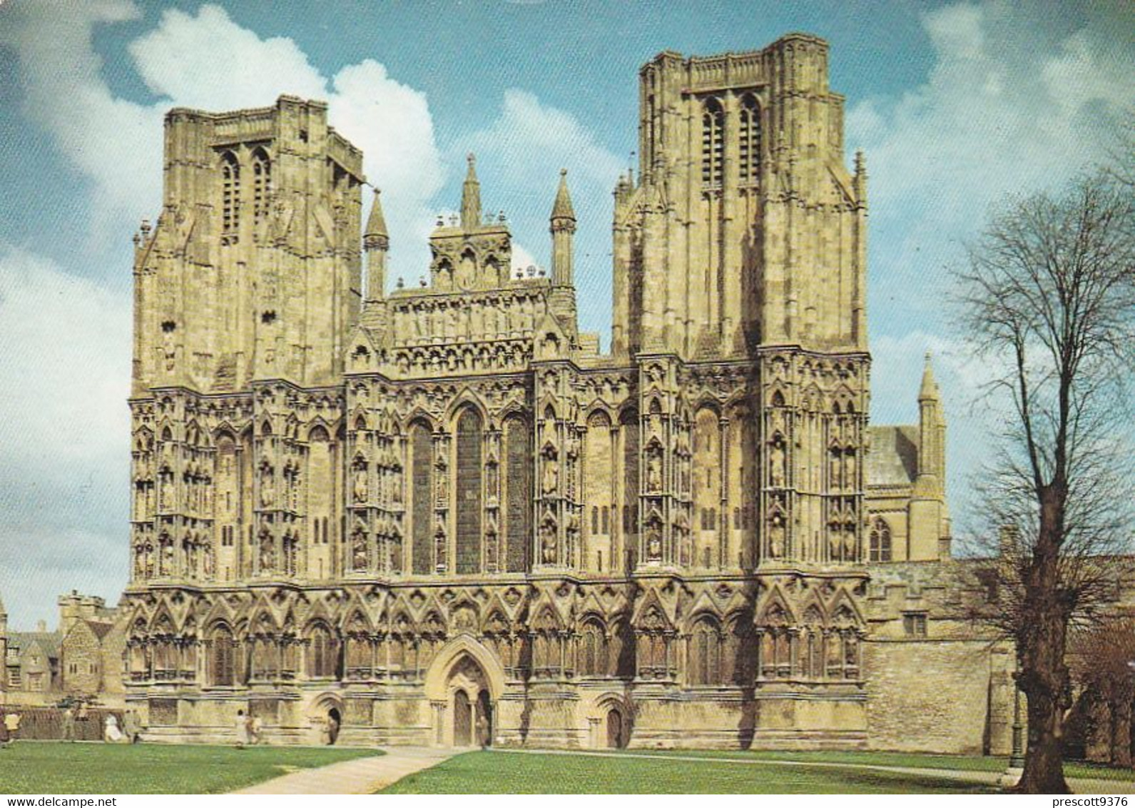 Wells Cathedral - Unused Postcard - Somerset - J Arthur Dixon - Wells