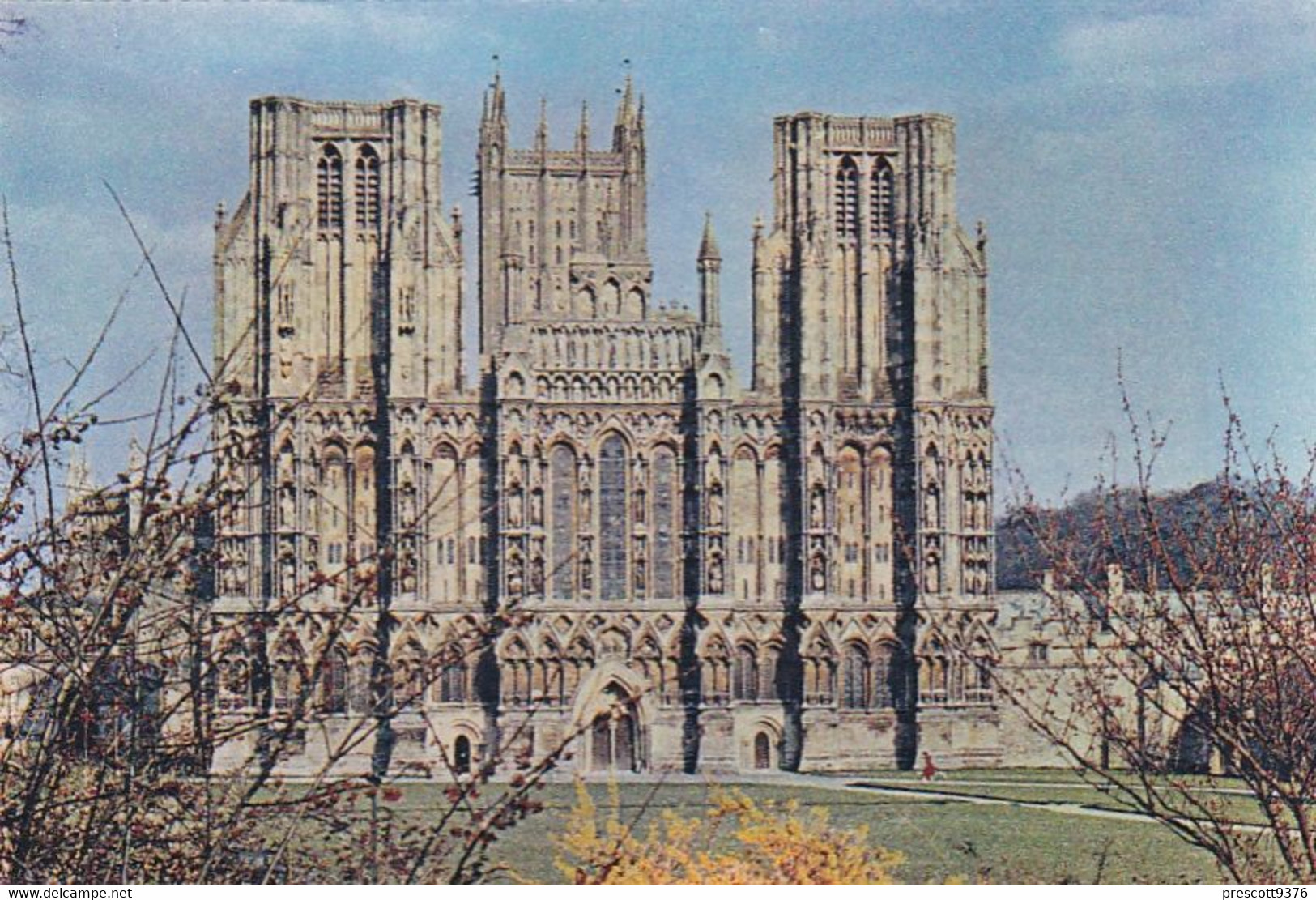 Wells Cathedral - Unused Postcard - Somerset - J Arthur Dixon - Wells