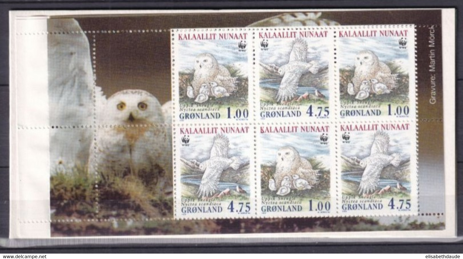 GROENLAND - 1999 - CARNET RARE - YVERT N° C310 ** MNH - COTE = 27.5 EUR - FAUNE / OISEAUX - Libretti