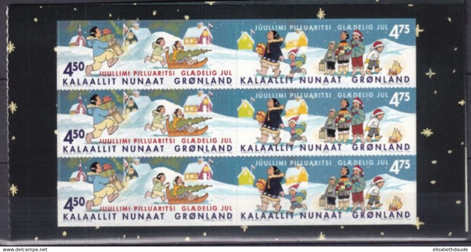 GROENLAND - 2002 - CARNET ! - YVERT N° C370 ** MNH - COTE = 27.5 EUR - NOEL - Postzegelboekjes