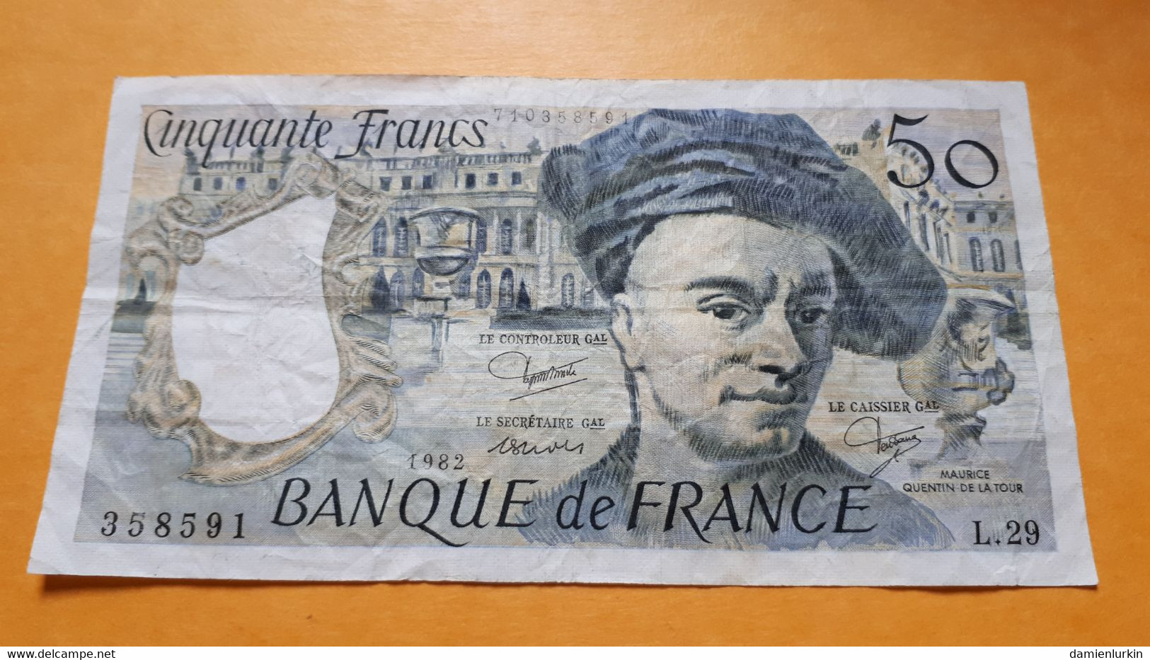 FRANCE M. Q. DE LA TOUR 50 FRANCS 1982 L.29 P-152b.4 - 50 F 1976-1992 ''quentin De La Tour''