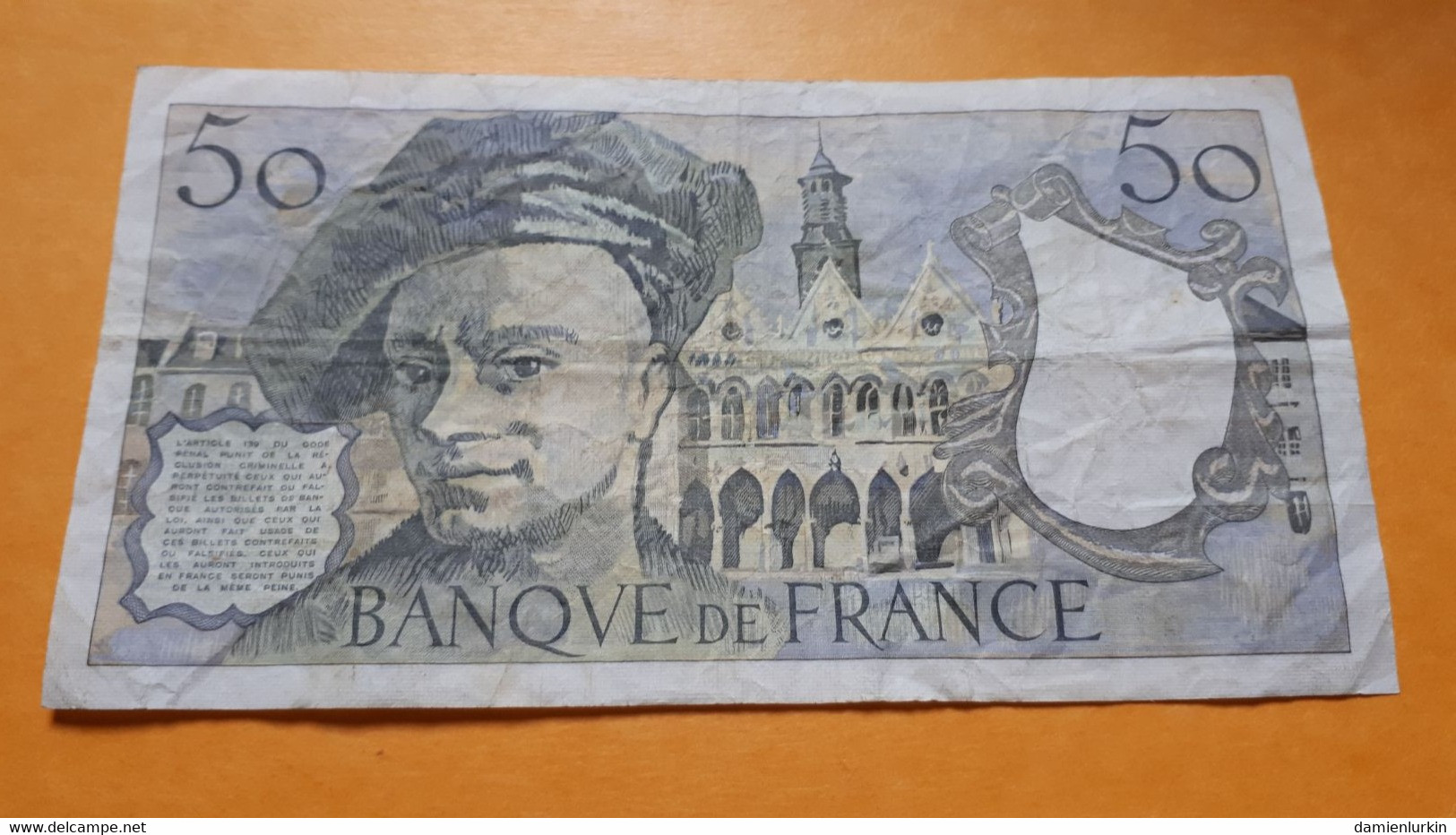 FRANCE M. Q. DE LA TOUR 50 FRANCS 1982 L.29 P-152b.4 - 50 F 1976-1992 ''Quentin De La Tour''