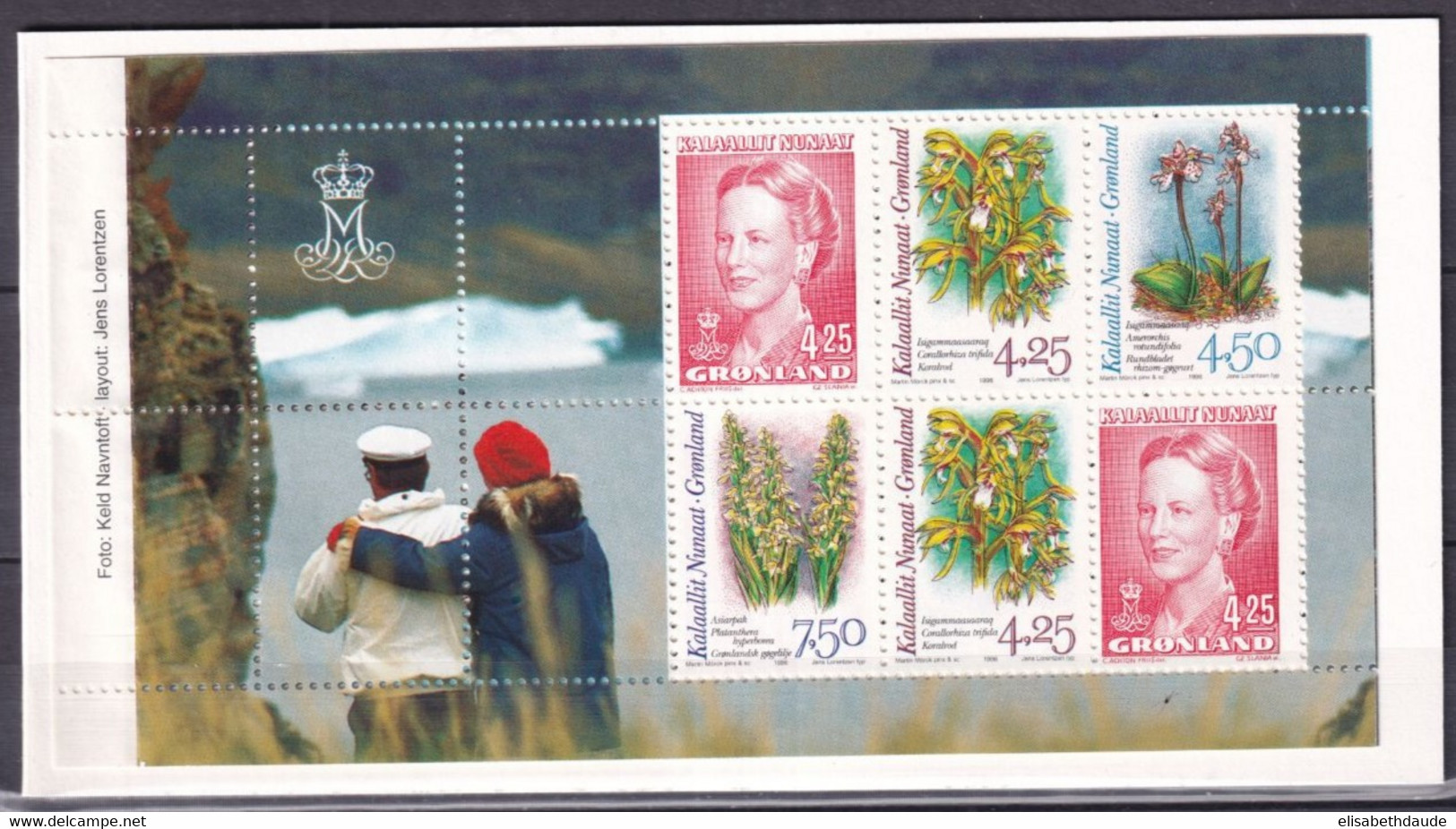 GROENLAND - 1996 - CARNET ! - YVERT N° C262 ** MNH - COTE = 57.5 EUR - FLORE - Markenheftchen