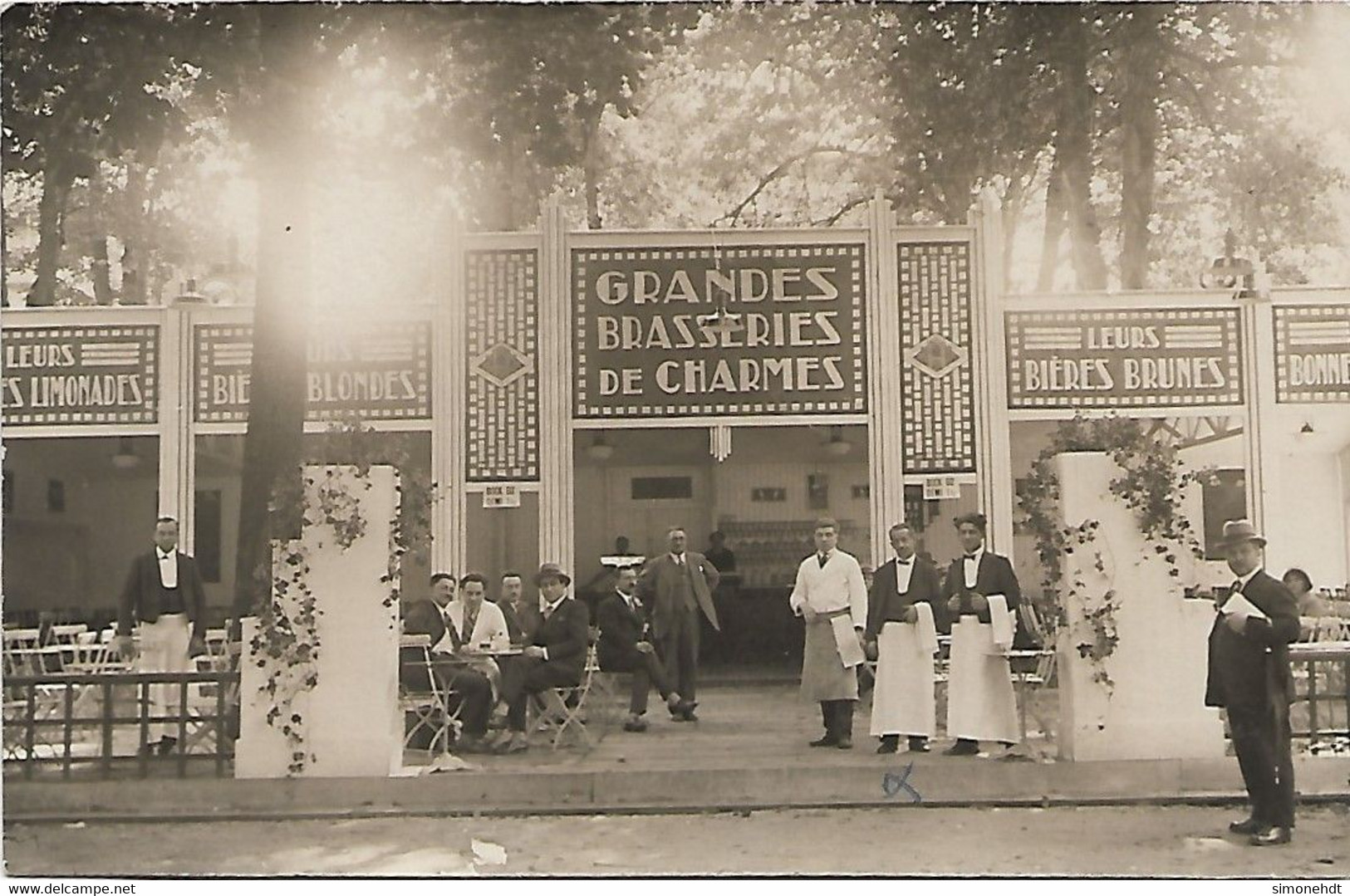 NANCY - Carte Photo - - Exposition Internationale De 1909   - Grandes Brasseries De CHARMES - Nancy